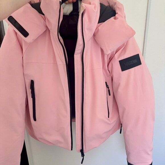 Mackage Amanda Down Ski Jacket - Pink - Size S - Picture 10 of 11